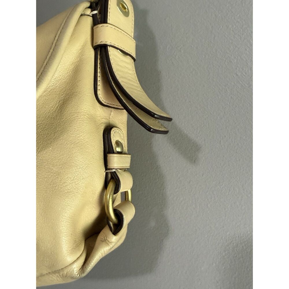 Coach Leather Turnlock Flap Shoulder Bag Ivory Cream Y2K Crossbody Purse Z23987 - Picture 8 of 16